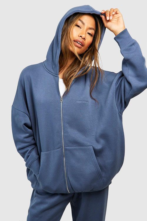 Womens Oversized Zip Through...