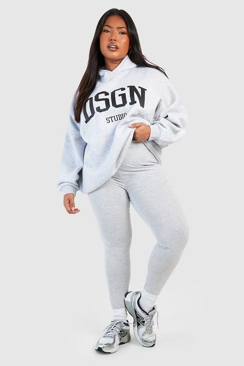 Plus Oversized Hoodie And Legging Set