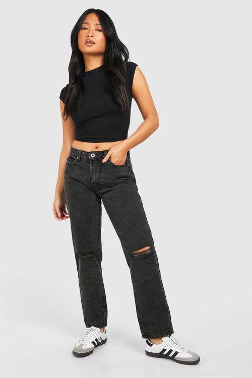 Womens Petite Basics Ripped...