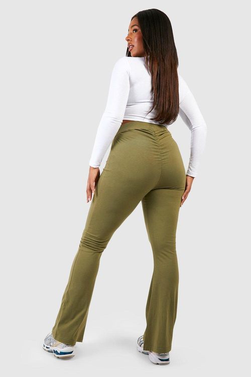 Tall Cotton Jersey Ruched Booty Boosting Flares