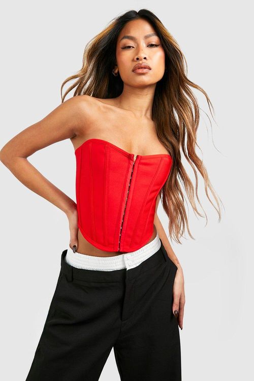 Plus Bandage Hook And Eye Corset Top