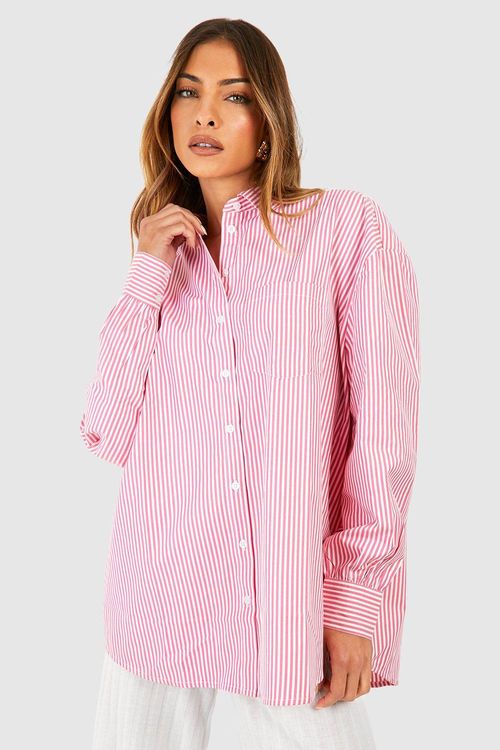 Womens Oversized Stripe Shirt...