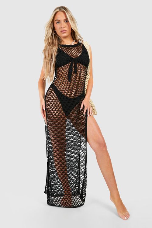 Womens Crochet Cover-Up Beach...