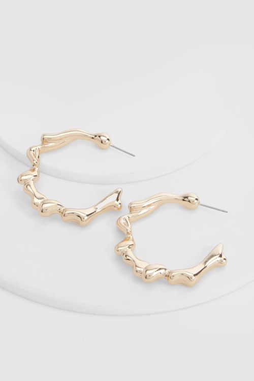 Womens Twist Hoop Earrings -...