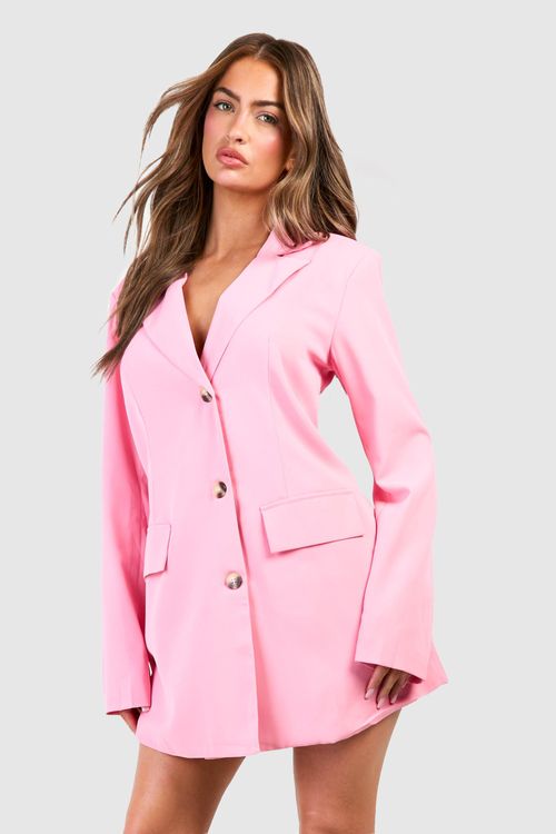 Womens Boxy Blazer Dress -...