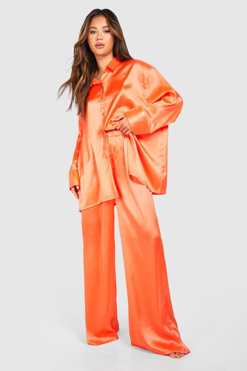 Womens Orange Oversized...