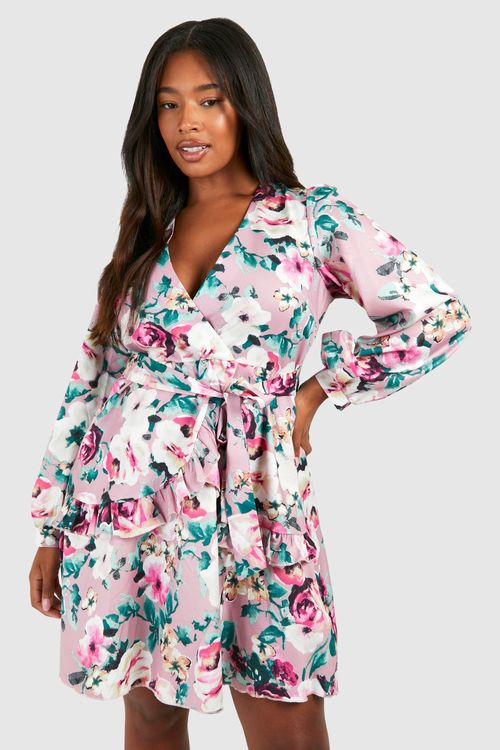 Womens Plus Floral Print...