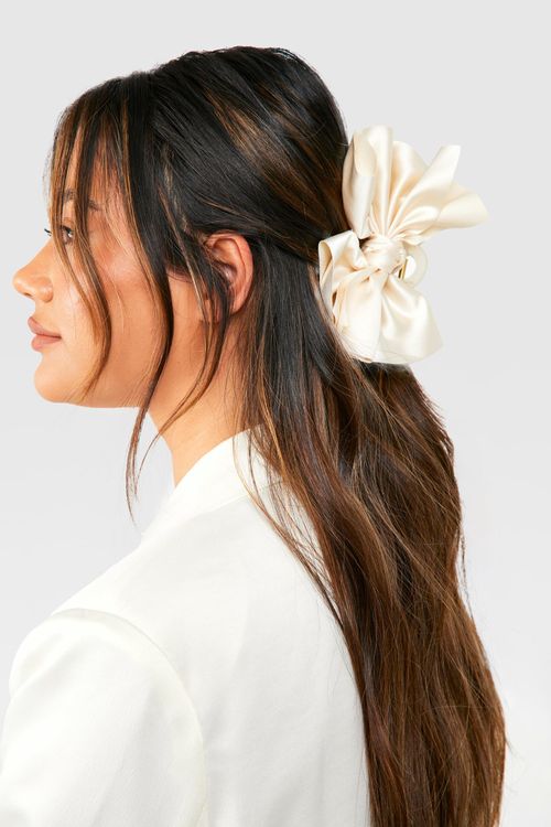 Womens Bow Claw Clip - White...