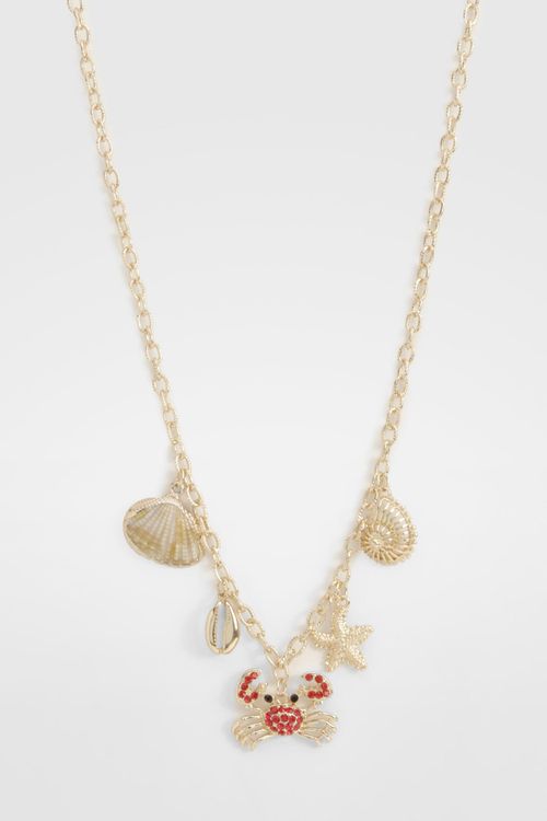 Womens Sea Charm Necklace -...