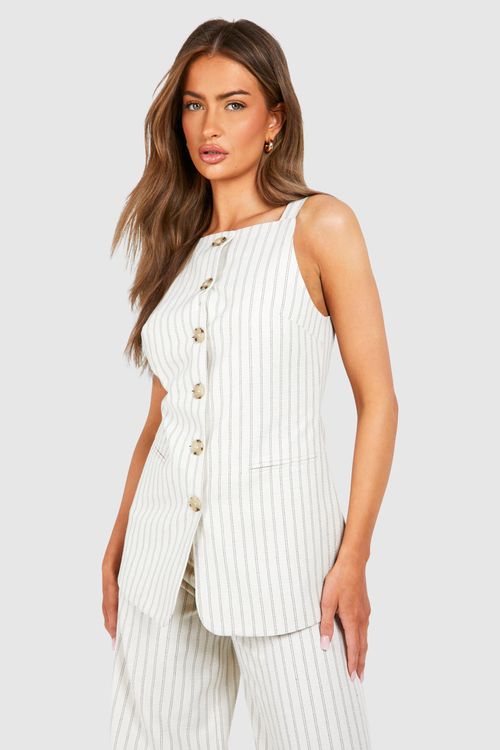 Womens Textured Pinstripe...