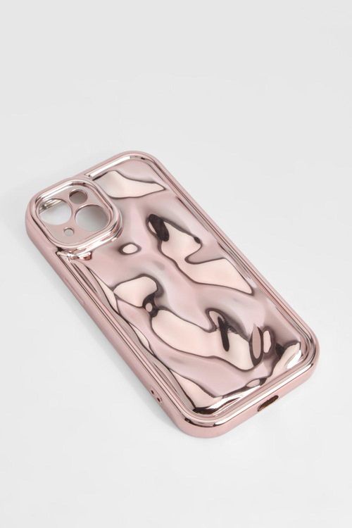 Womens Pink Metallic Wavy...