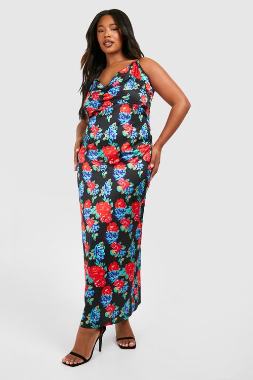 Womens Plus Floral Printed...