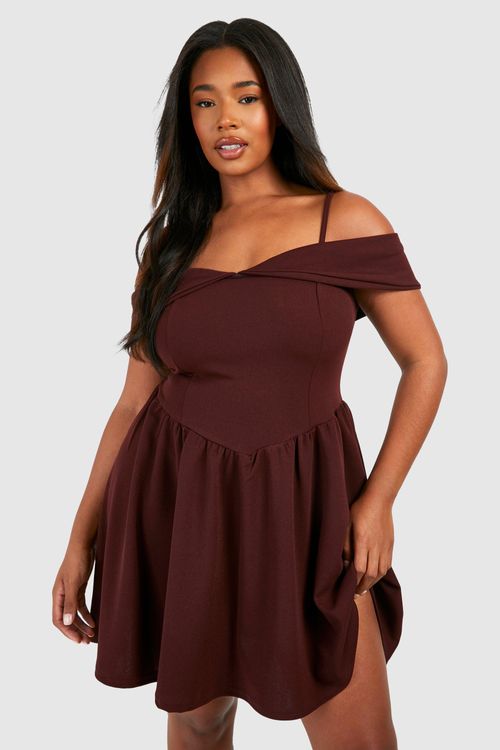 Womens Plus Cold Shoulder...