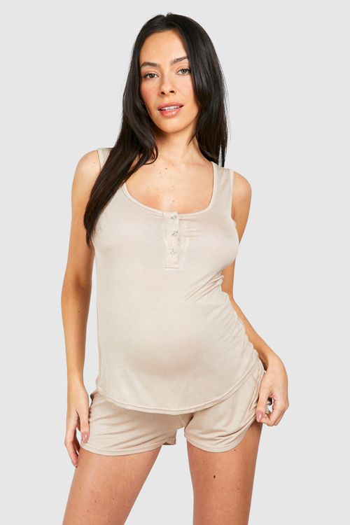 Womens Maternity Button Front...