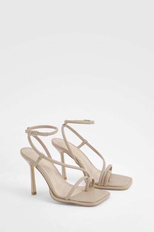 Womens Asymmetric Strappy Toe...