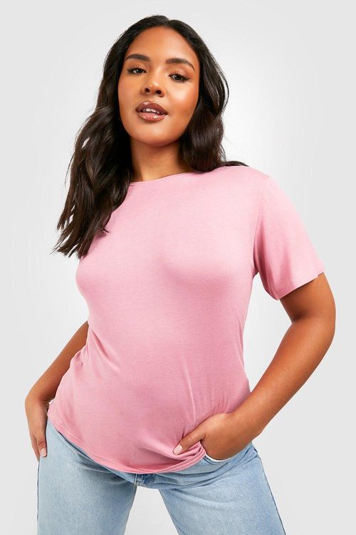 Basic Scoop Neck T Shirt