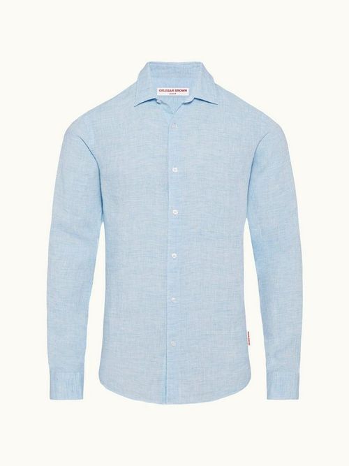 Giles Linen - Pale Blue/White...