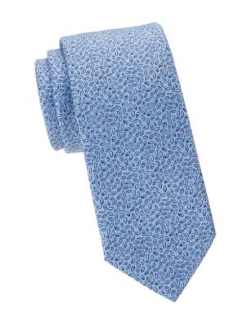 Micro-Print Silk Tie