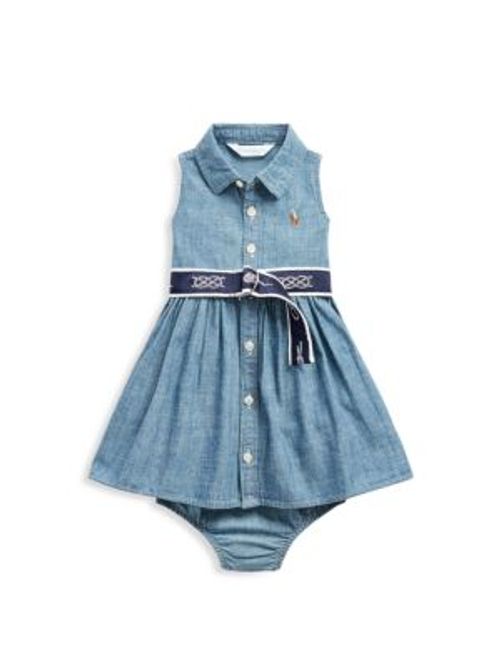 Baby Girl's 2-Piece Chambray...