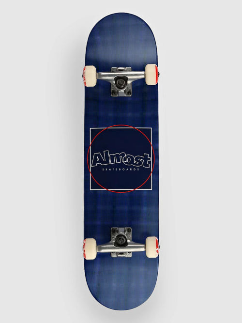 Almost Dot Box Fp 7.75" Skateboard navy