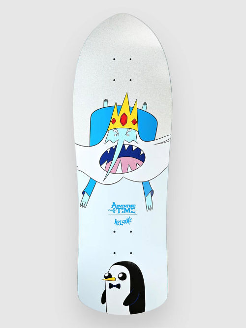 Welcome Ice King On Crossbone 10" Skateboard Deck blue