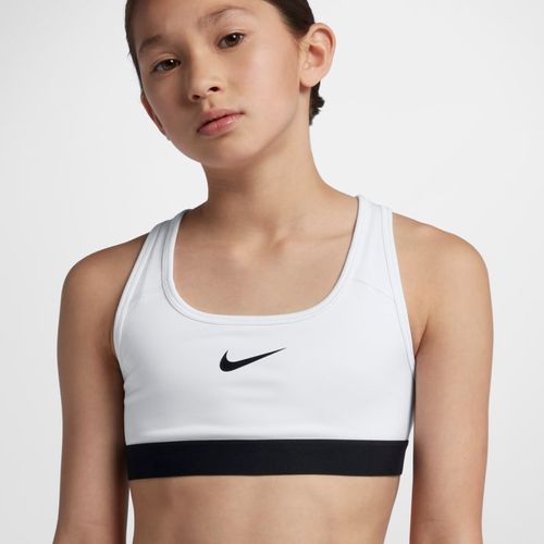 Nike Pro Girls' Sports Bra - White, Compare