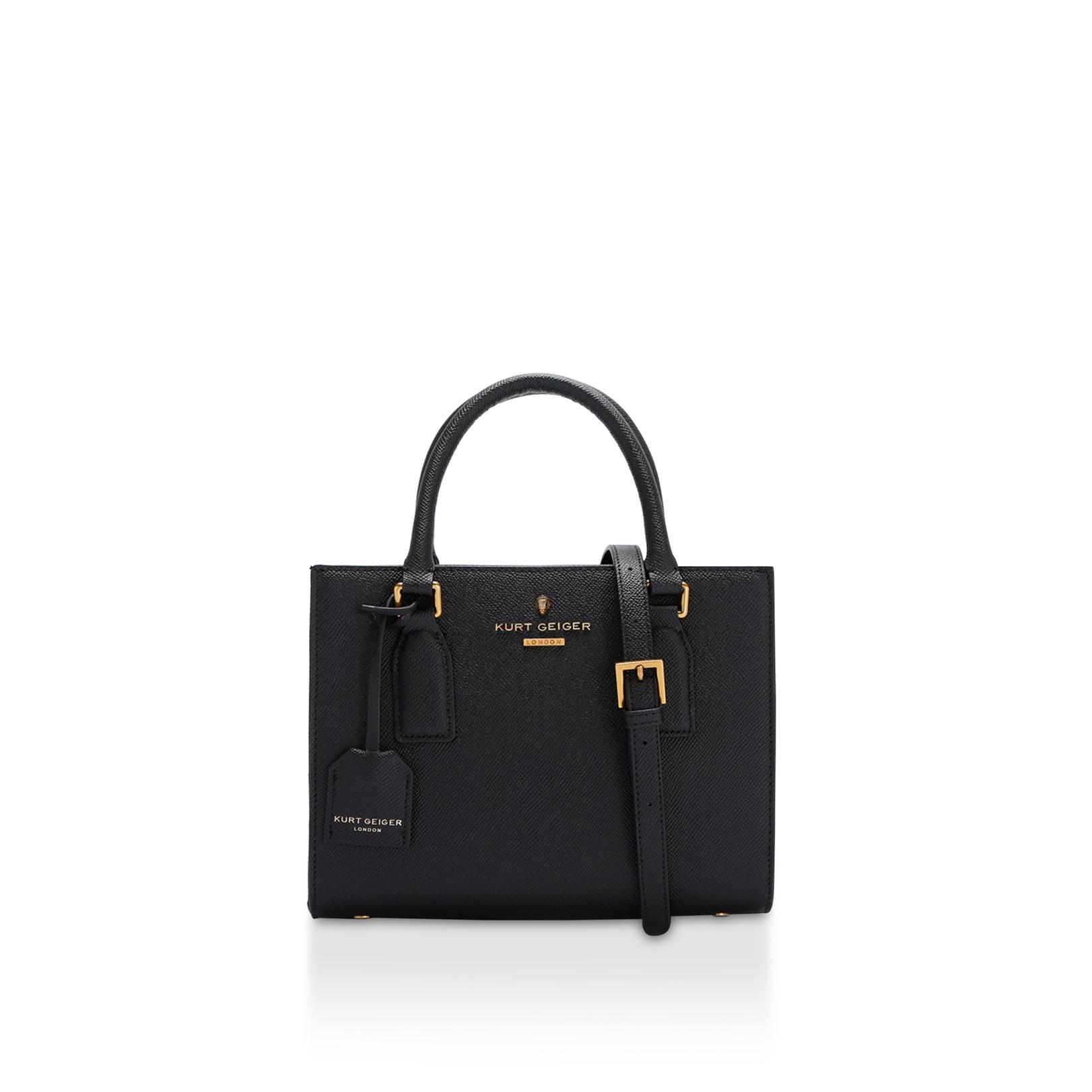 Kurt Geiger Women s Tote Bag Black Croc Leather Highgate 139.00
