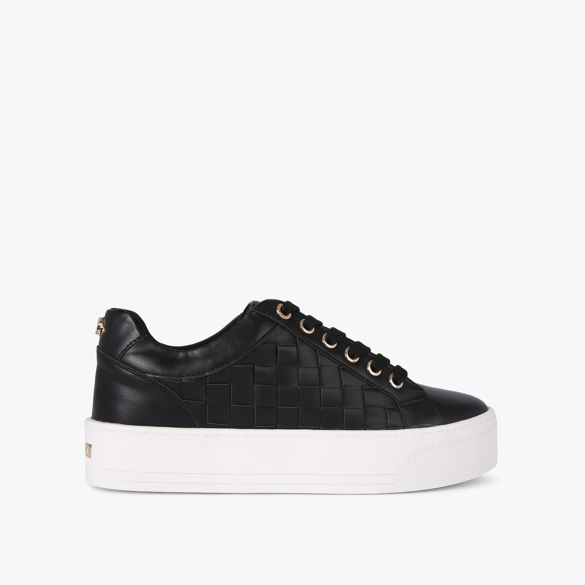 Carvela Justified Black Glitter Sneakers Compare One New Change