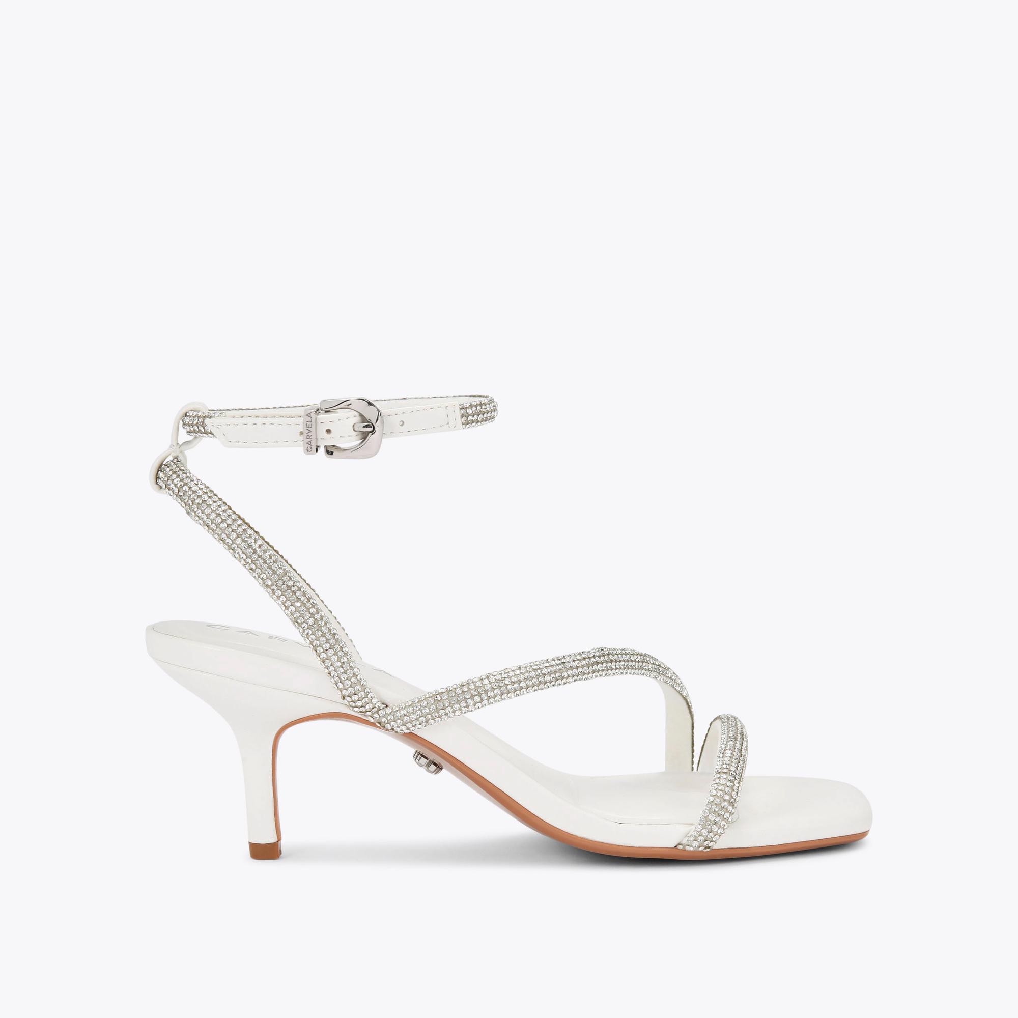 Carvela Boom Silver Embellished Sliders Compare One New Change