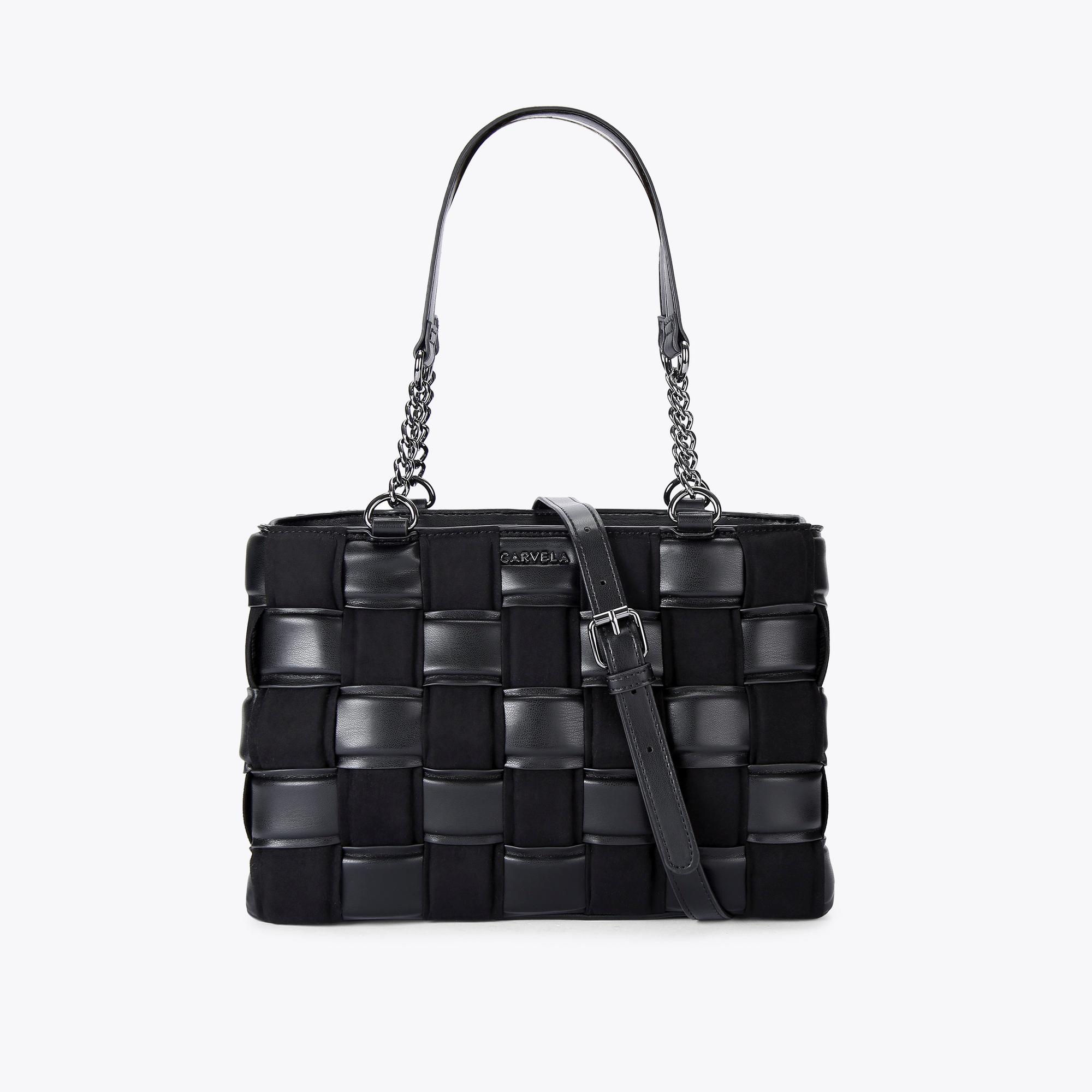 Carvela chain top tote bag