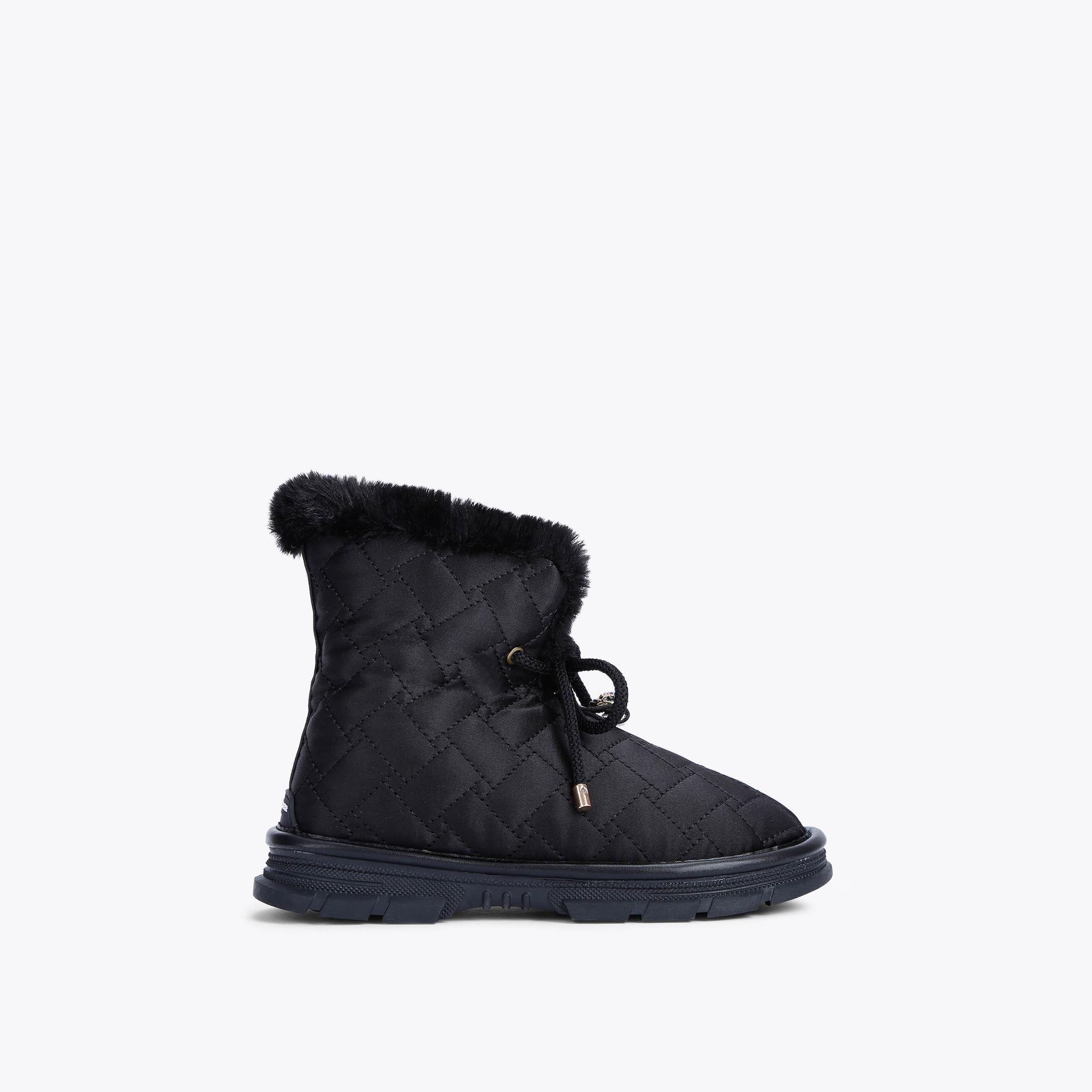 Mini Sassy - Girls Black Ankle Boots 