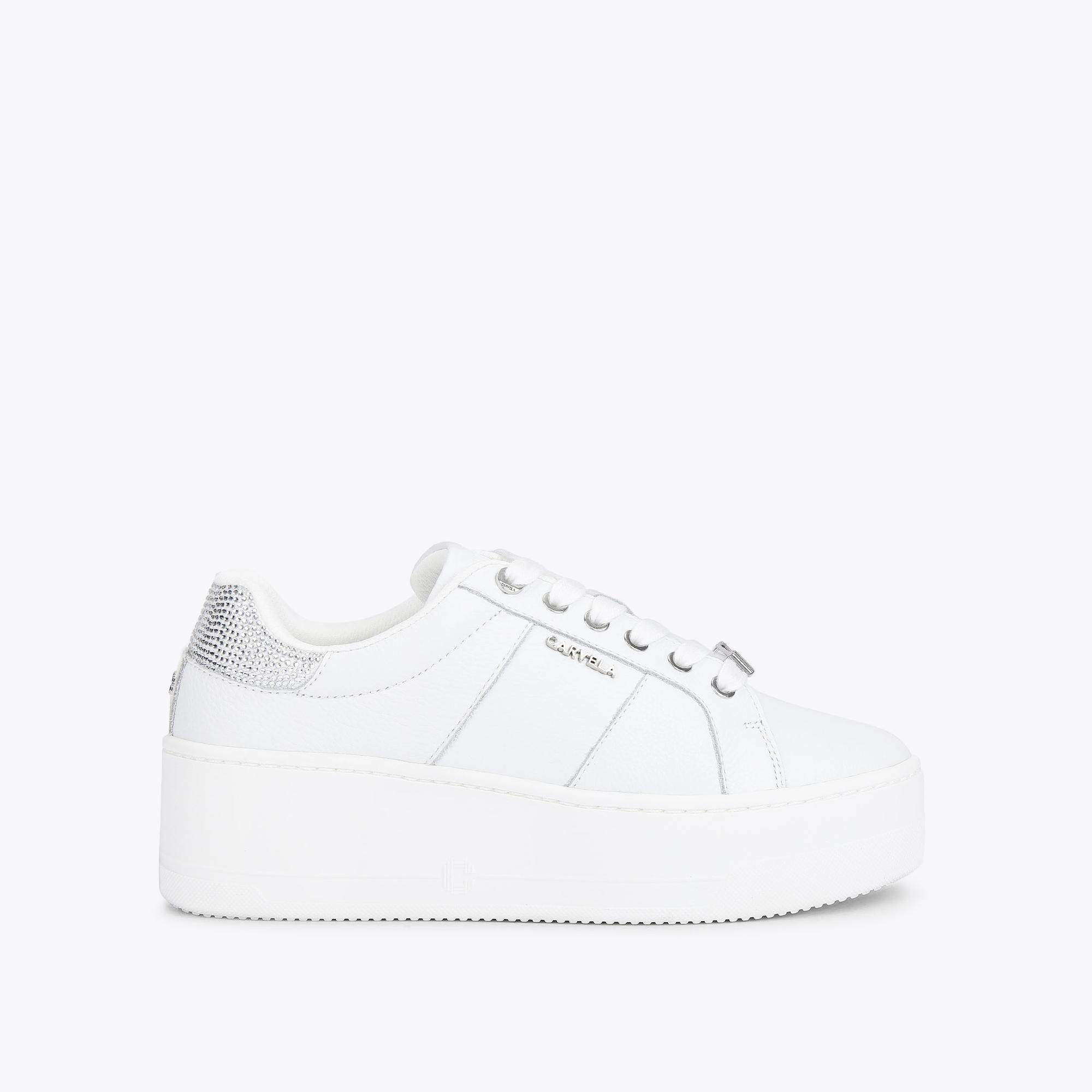 Carvela white trainers deals