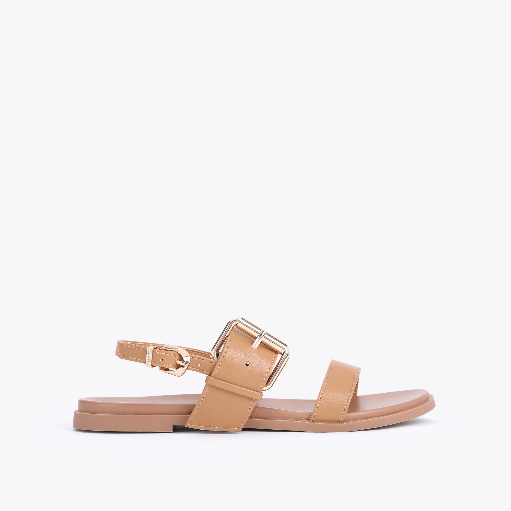 Carvela Kankan Tan Studded Flat Sandals Compare One New Change