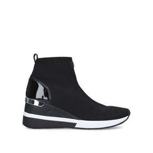 Michael Michael Kors Ballard Bootie - Black High Top Trainer With Contrast  Chunky Sole | Compare | One New Change