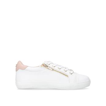 Carvela Jagged - White Zip Sneakers 