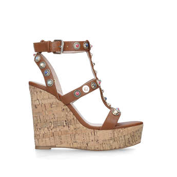 Carvela on sale tan wedges