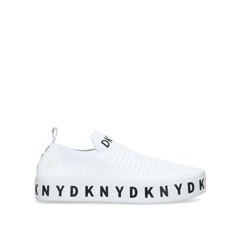 Dkny Brea - White Slip On Sock Trainers 