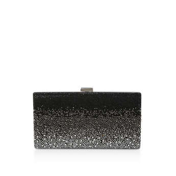 Carvela black outlet clutch bag