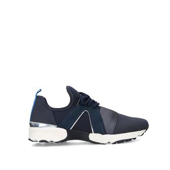 Carvela Light - Navy Lace Up Trainers 