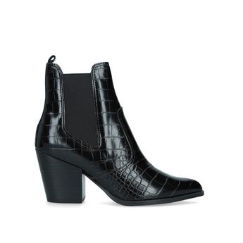 steve madden patricia black leather