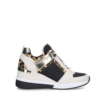 Michael Michael Kors Georgie Trainer Leopard Print Lace Up