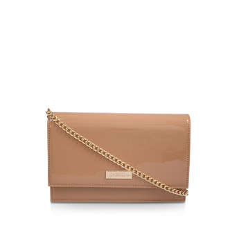 Carvela Koko Camel Patent Clutch Bag Compare One New Change