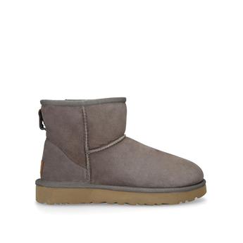 Ugg Classic Mini Ii Taupe Suede Short Boots Compare One New