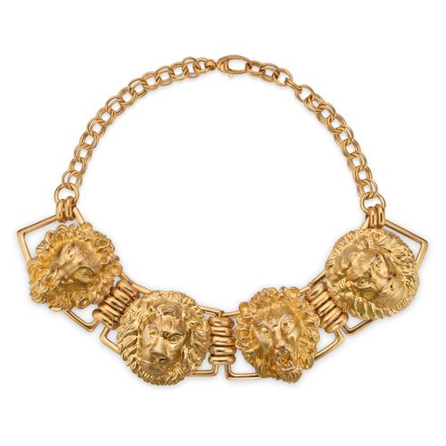 Necklace with lion heads