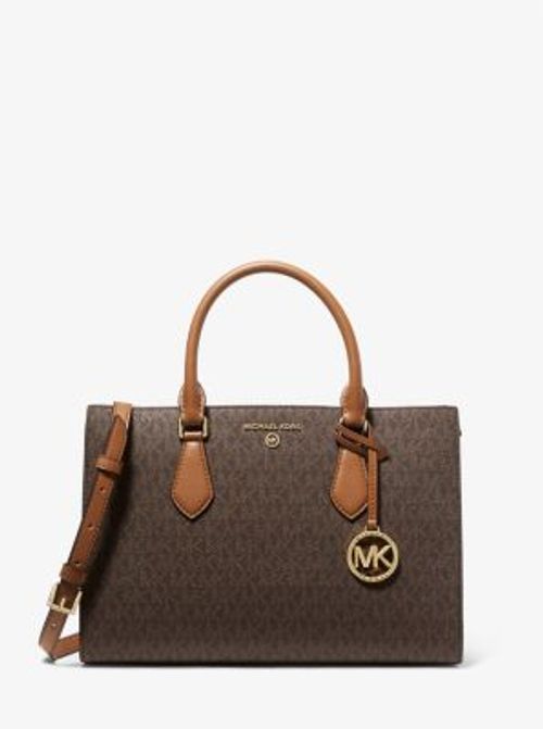 MK Valerie Medium Logo Satchel - Brn/acorn - Michael Kors | £ | Closer