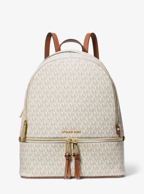 Michael Kors Womens Rhea Zip Medium Backpack Vanilla Multi 30S2Gezb8B170  One Size  Walmartcom