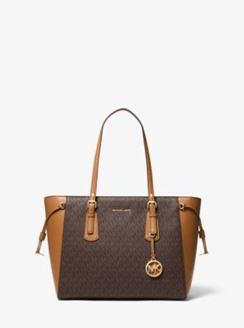 MICHAEL KORS Slater Large Logo Tote Bag - Brn/Acorn