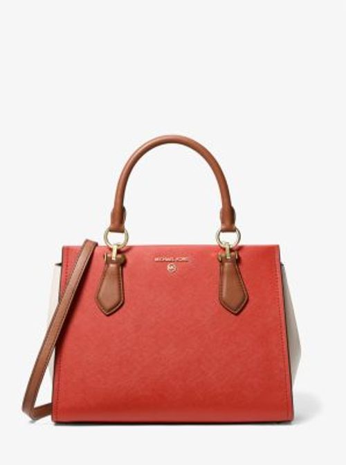 Marilyn Medium Saffiano Leather Satchel