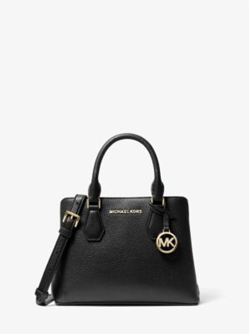 MICHAEL KORS Black Pebbled Leather Crossbody Tote #22557