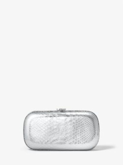 Christie Mini Metallic Python Embossed Leather Envelope Bag, Michael Kors  in 2023